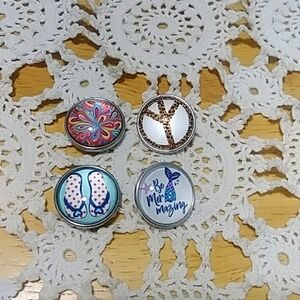 Boho Theme Snap Jewelry - 4 snap buttons